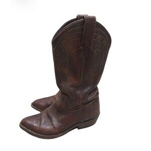 Frye Billy Brown Leather Boot Pull-On Cowgirl Rodeo Ride Point 8 B